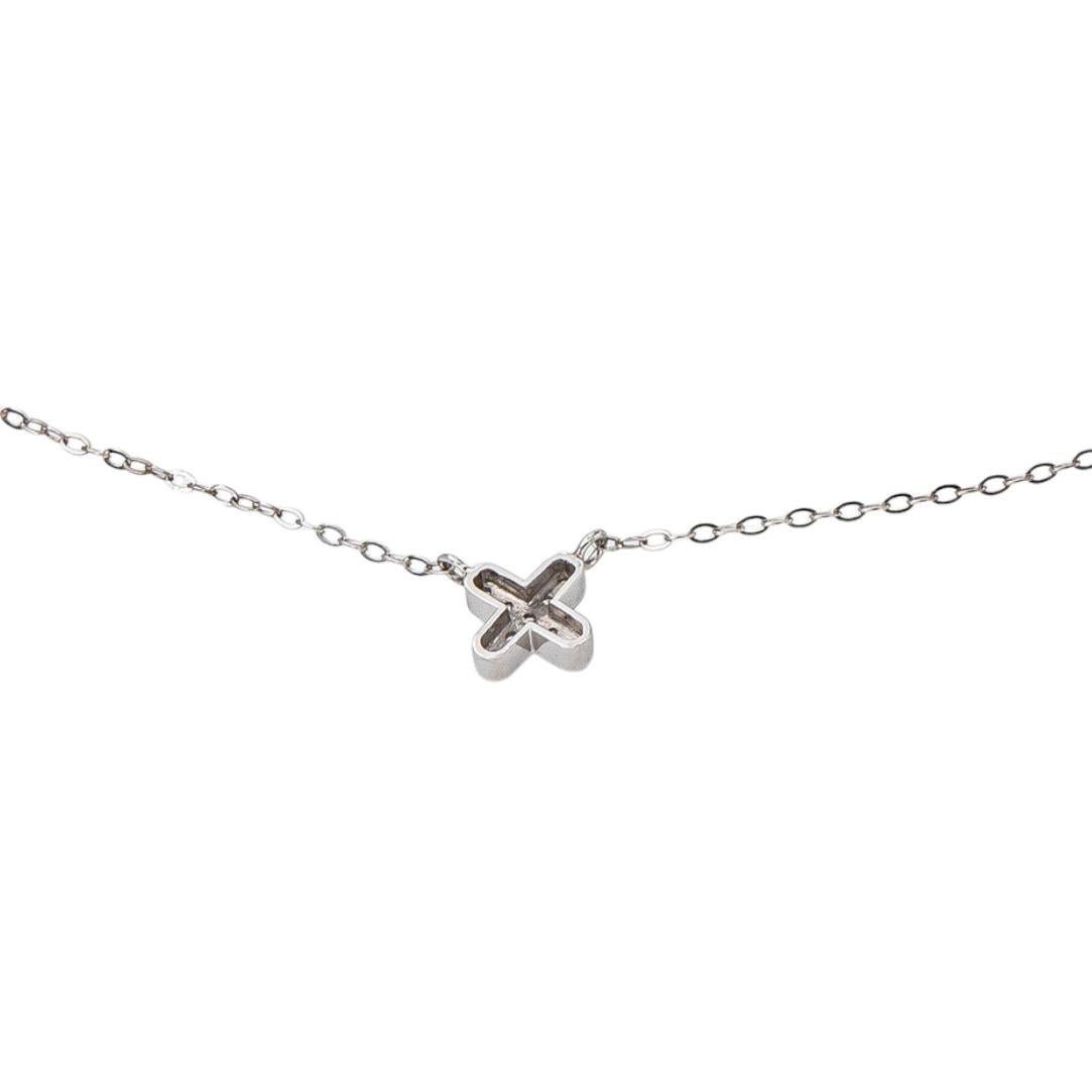 Collier Maille forçat Or blanc Diamant - Castafiore