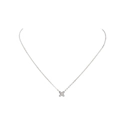 Collier Maille forçat Or blanc Diamant - Castafiore