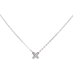 Collier Maille forçat Or blanc Diamant - Castafiore
