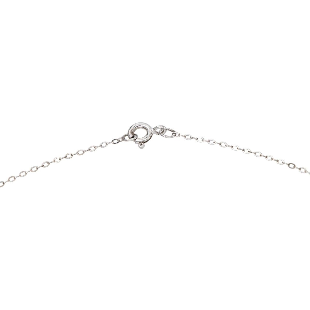 Collier Maille forçat Or blanc Diamant - Castafiore
