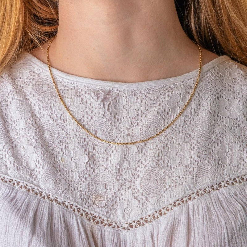 Collier maille Forçat Or jaune - Castafiore