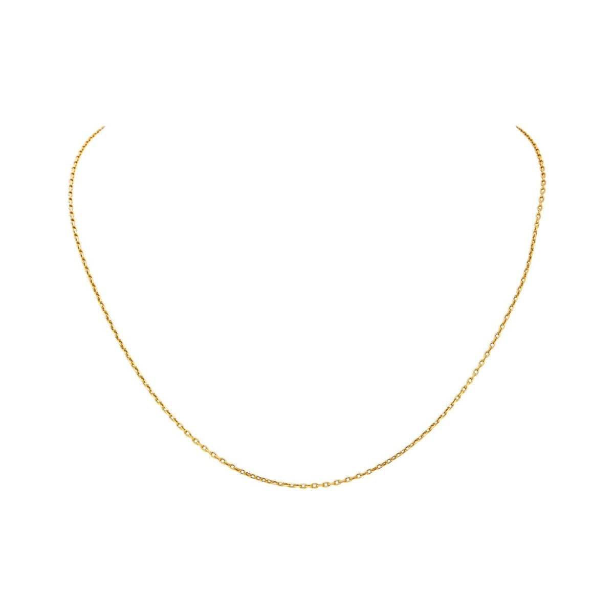 Collier Maille forçat Or jaune - Castafiore