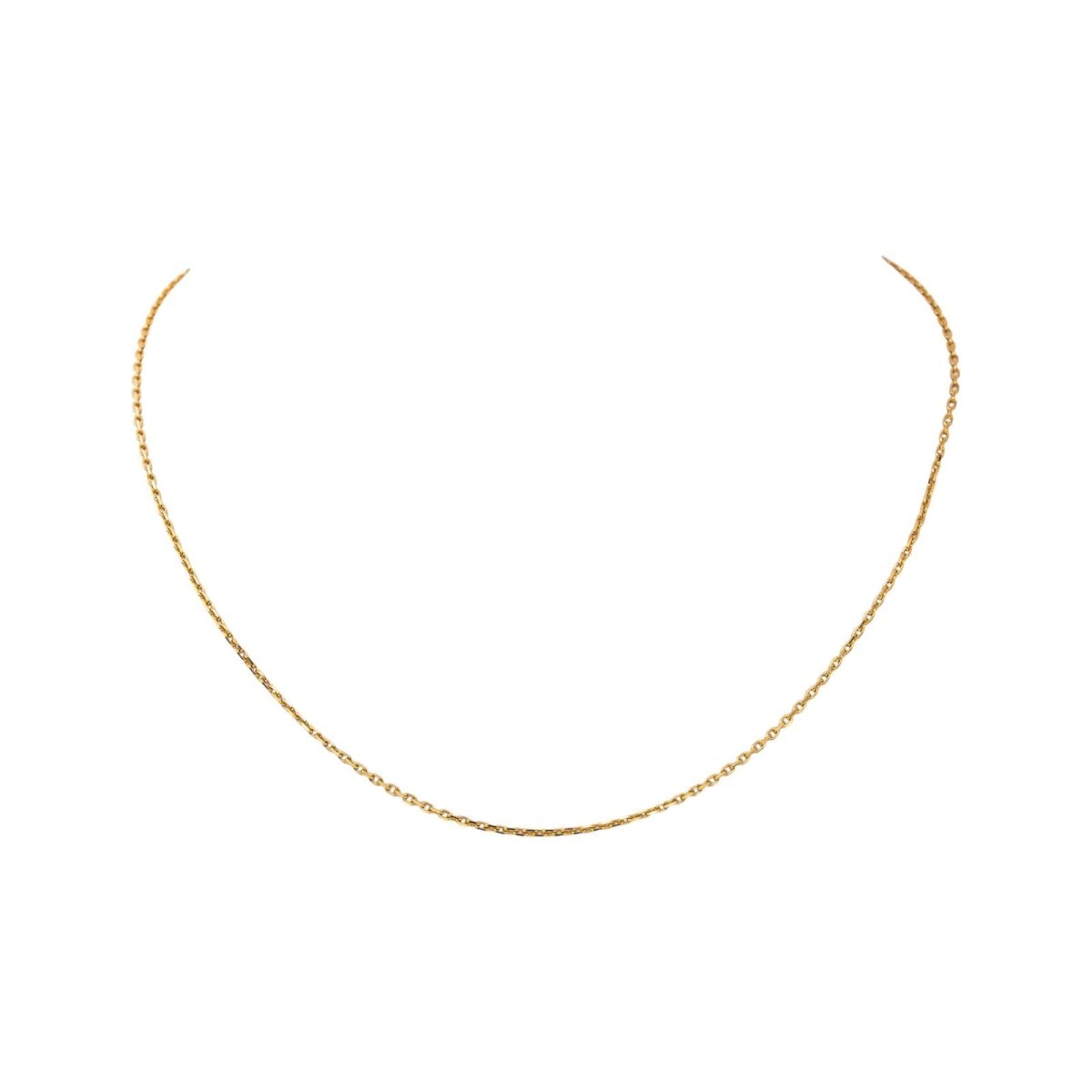Collier maille Forçat Or jaune - Castafiore