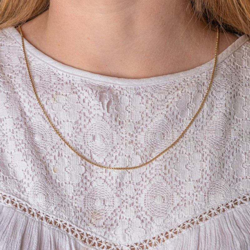 Collier maille Forçat Or jaune - Castafiore