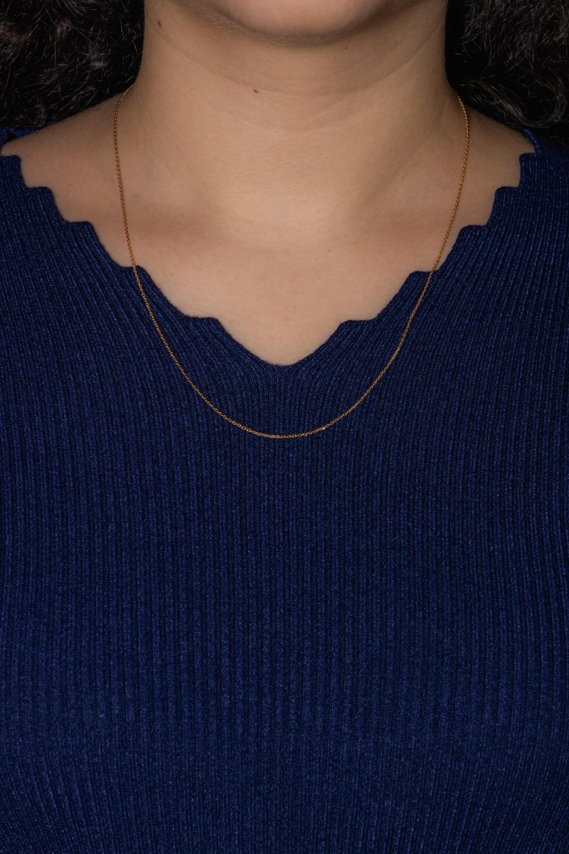 Collier Maille forçat Or jaune - Castafiore