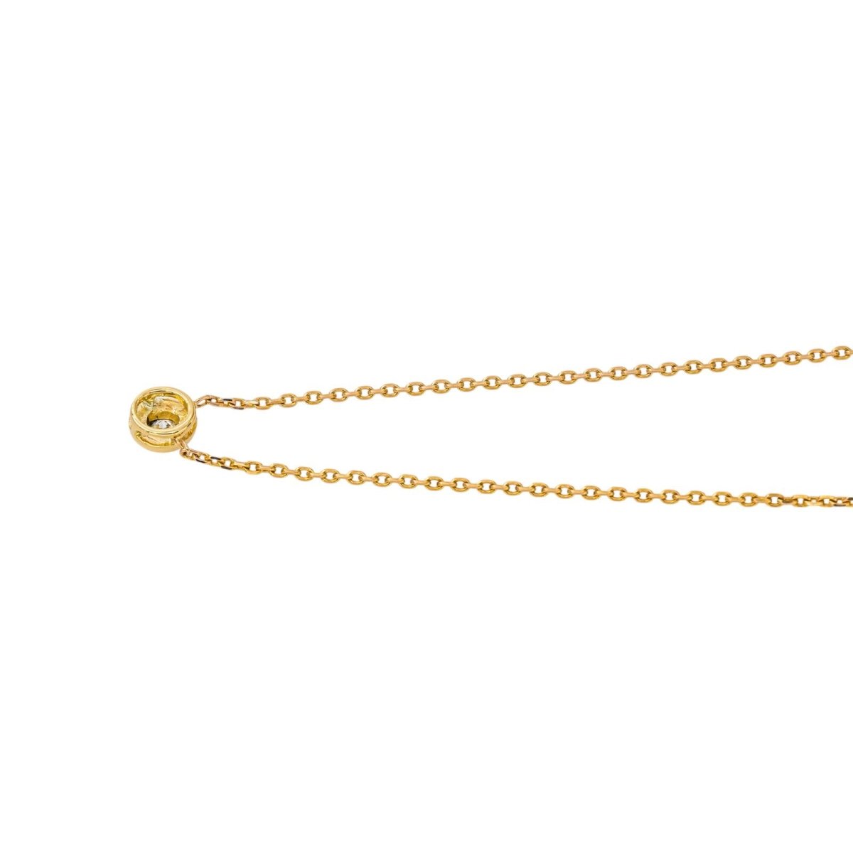 Collier Maille forçat Or jaune Diamant - Castafiore