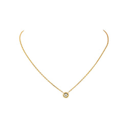 Collier Maille forçat Or jaune Diamant - Castafiore