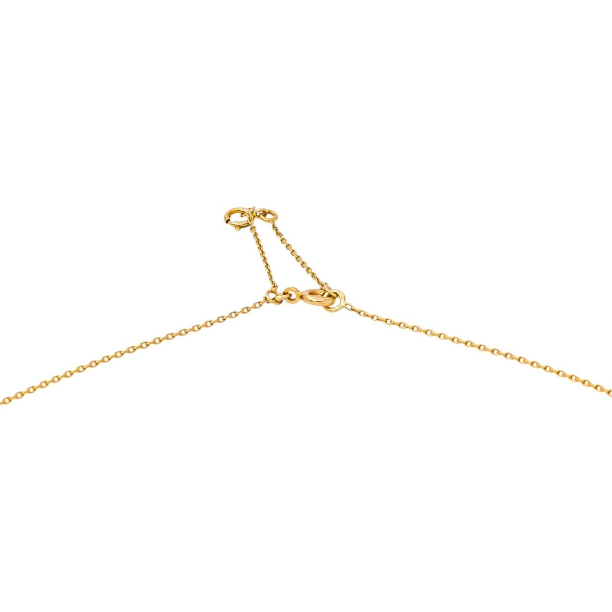 Collier Maille forçat Or jaune Saphir - Castafiore