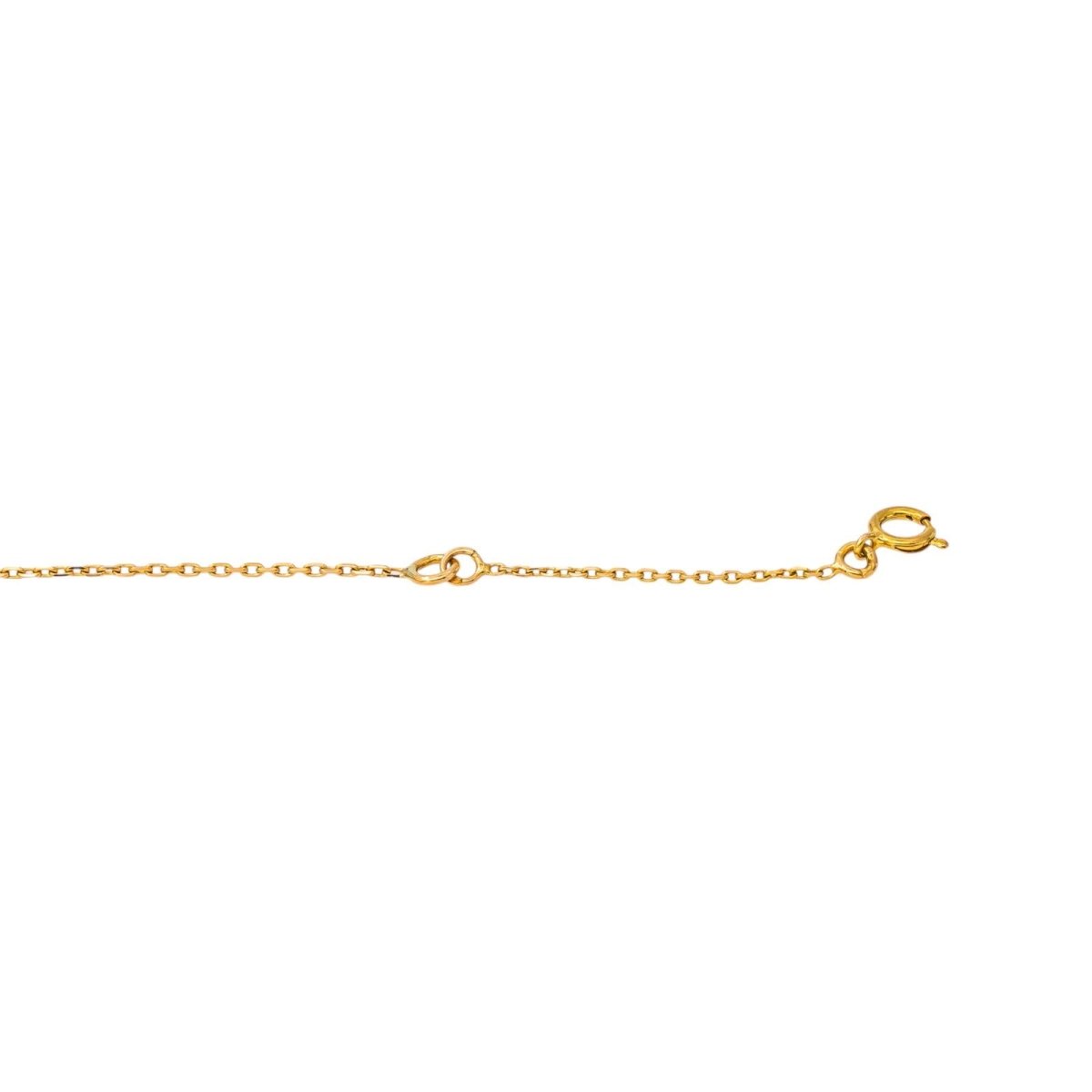 Collier Maille forçat Or jaune Saphir - Castafiore