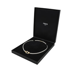 Collier Maille FRED "Force 10" en or jaune et acier - Castafiore