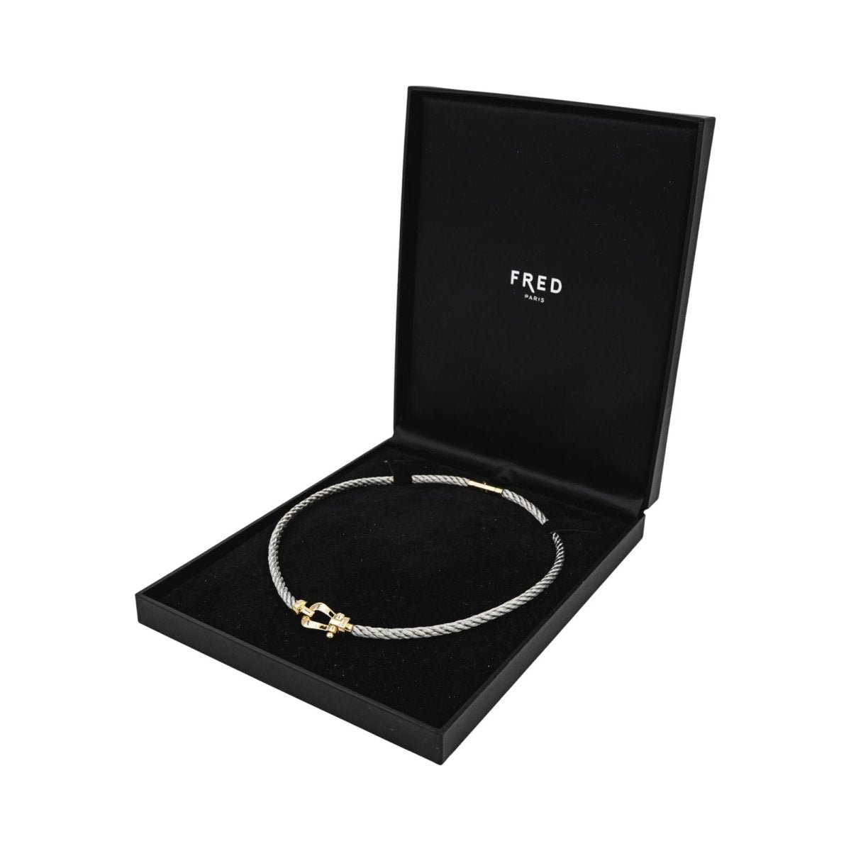 Collier Maille FRED "Force 10" en or jaune et acier - Castafiore