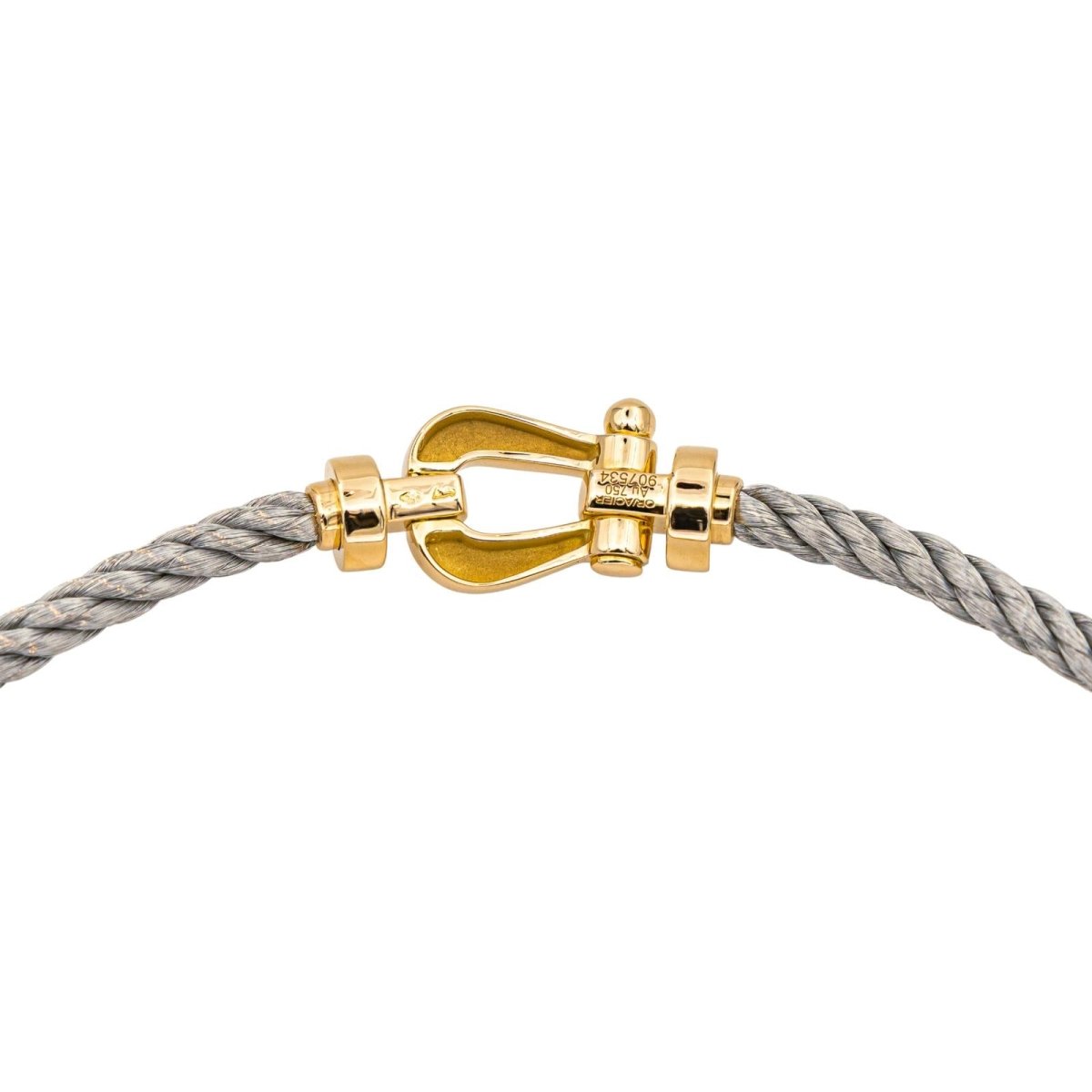 Collier Maille FRED "Force 10" en or jaune et acier - Castafiore