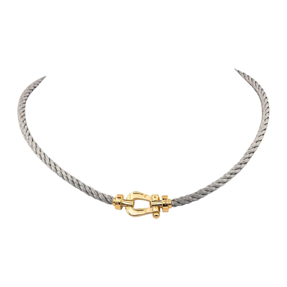 Collier Maille FRED "Force 10" en or jaune et acier - Castafiore