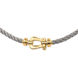 Collier Maille FRED "Force 10" en or jaune et acier - Castafiore