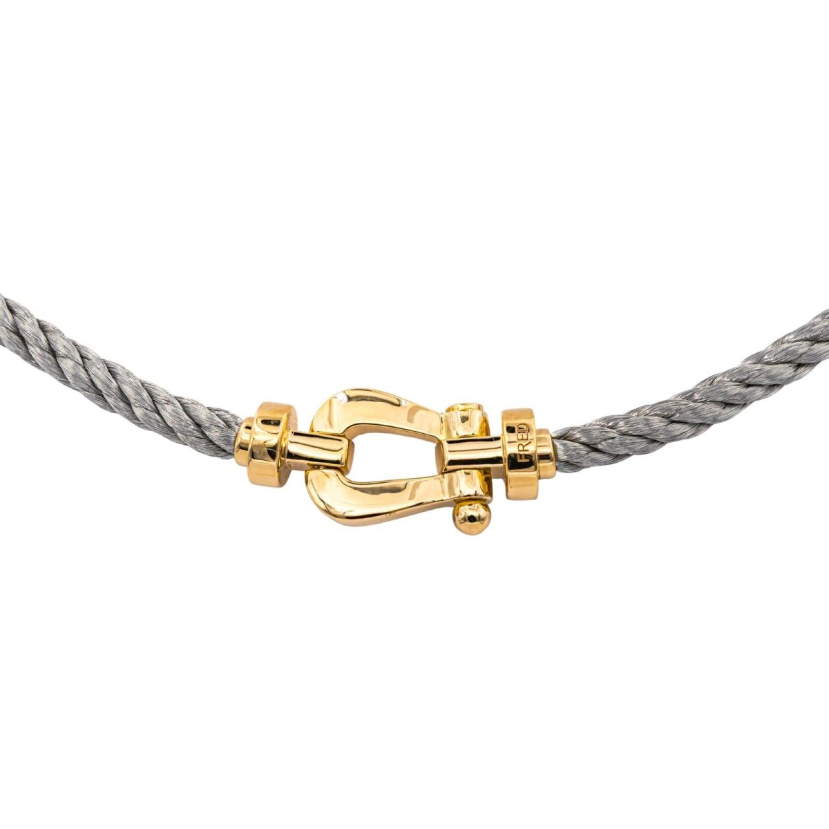 Collier Maille FRED "Force 10" en or jaune et acier - Castafiore