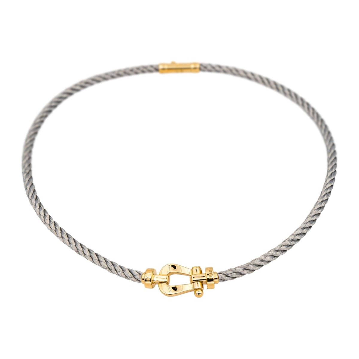 Collier Maille FRED "Force 10" en or jaune et acier - Castafiore