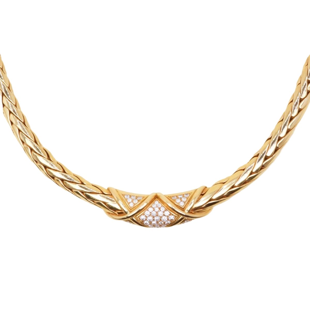 Collier Maille GAY FRÈRES en or jaune et diamants - Castafiore