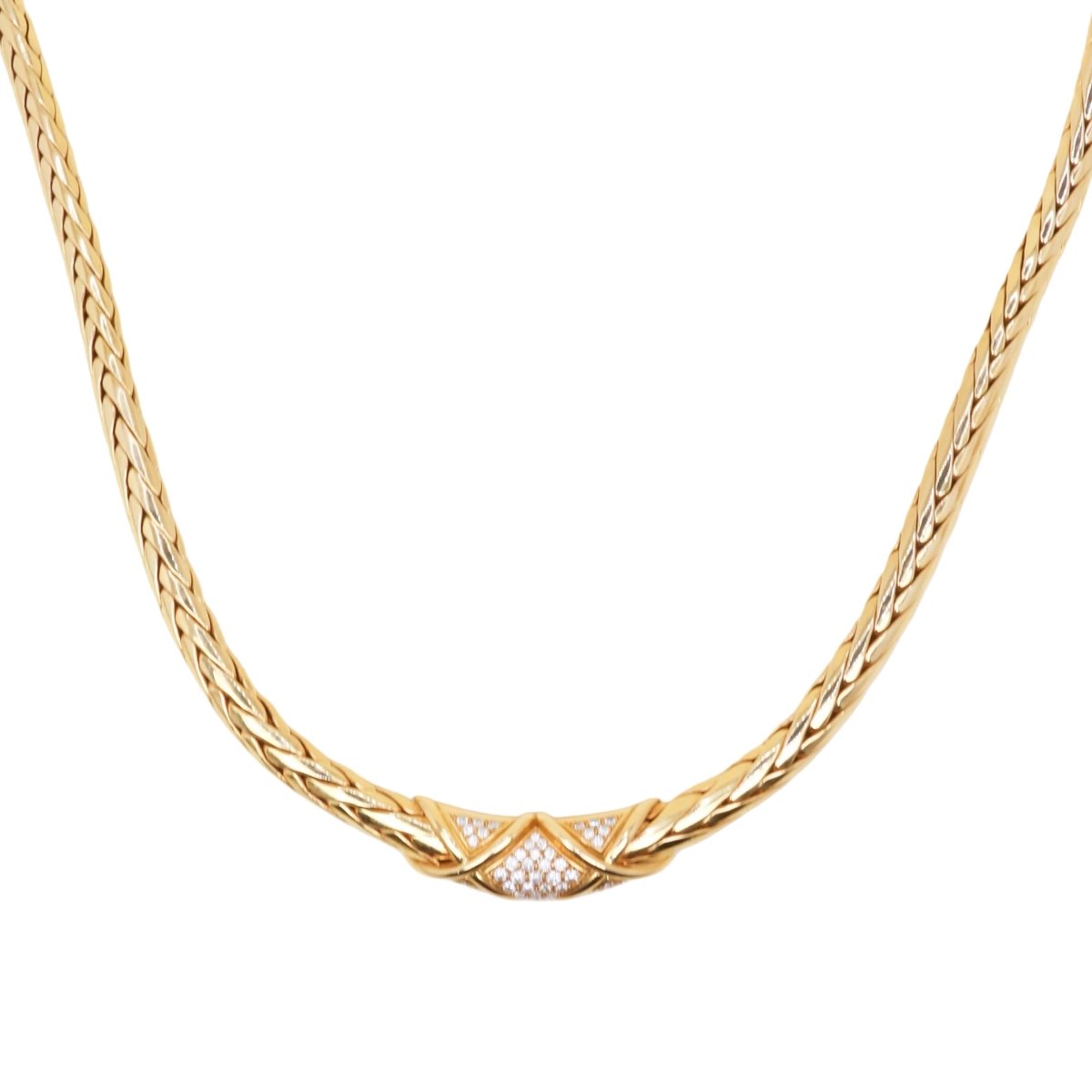 Collier Maille GAY FRÈRES en or jaune et diamants - Castafiore