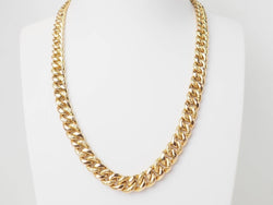 Collier maille gourmette en or jaune - Castafiore