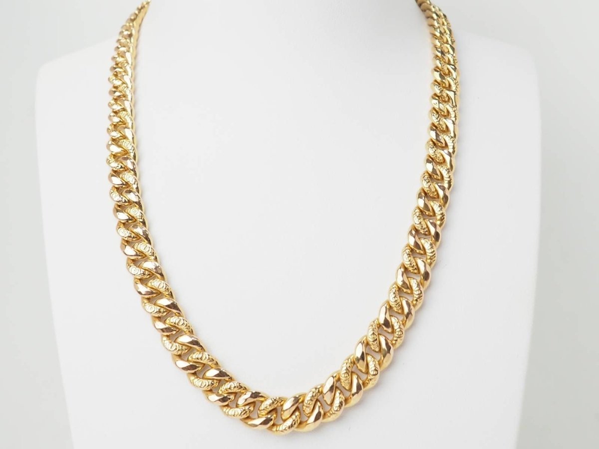 Collier maille gourmette en or jaune - Castafiore