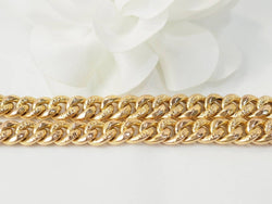 Collier maille gourmette en or jaune - Castafiore