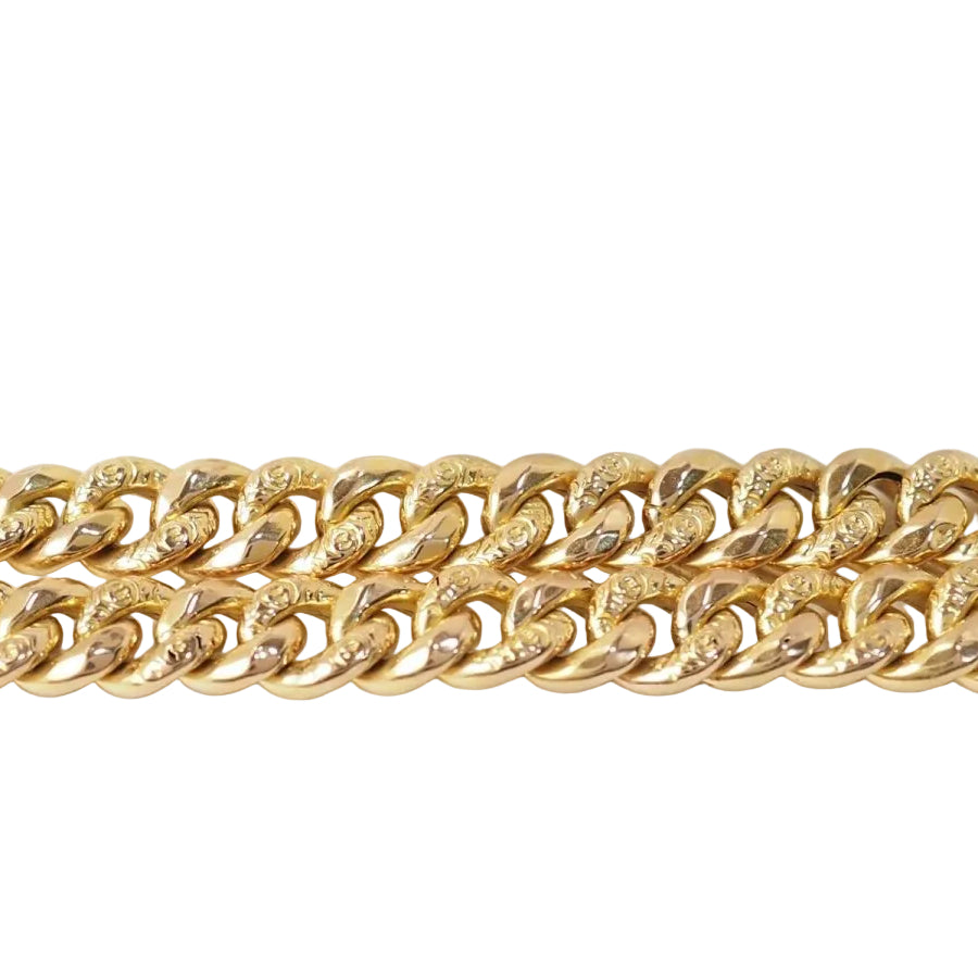 Collier maille gourmette en or jaune - Castafiore