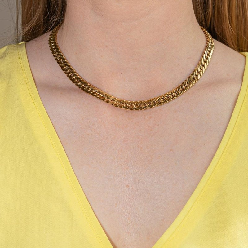 Collier Maille gourmette Or jaune - Castafiore