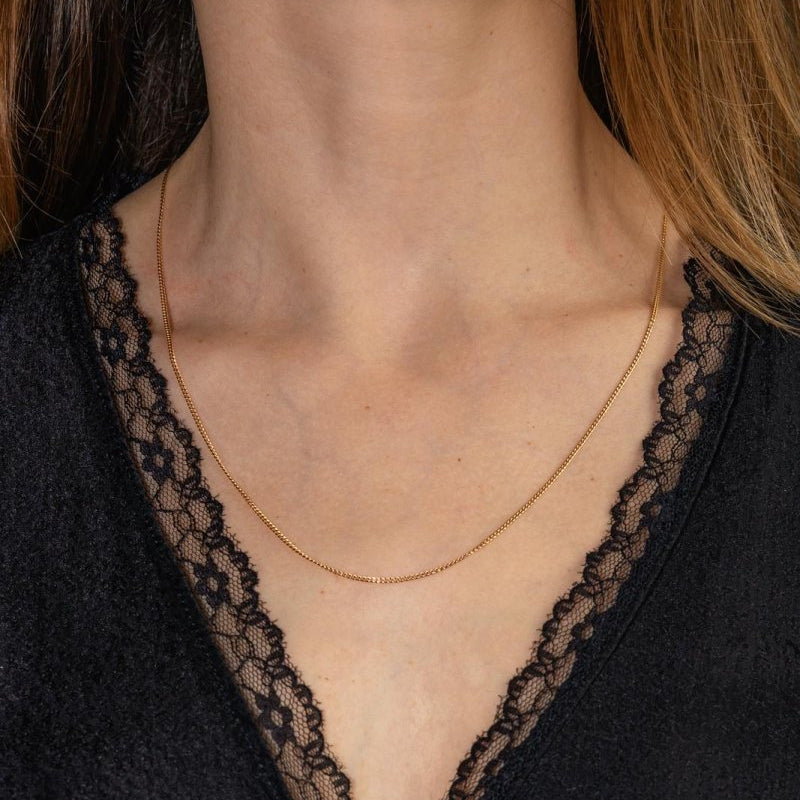 Collier Maille gourmette Or rose - Castafiore