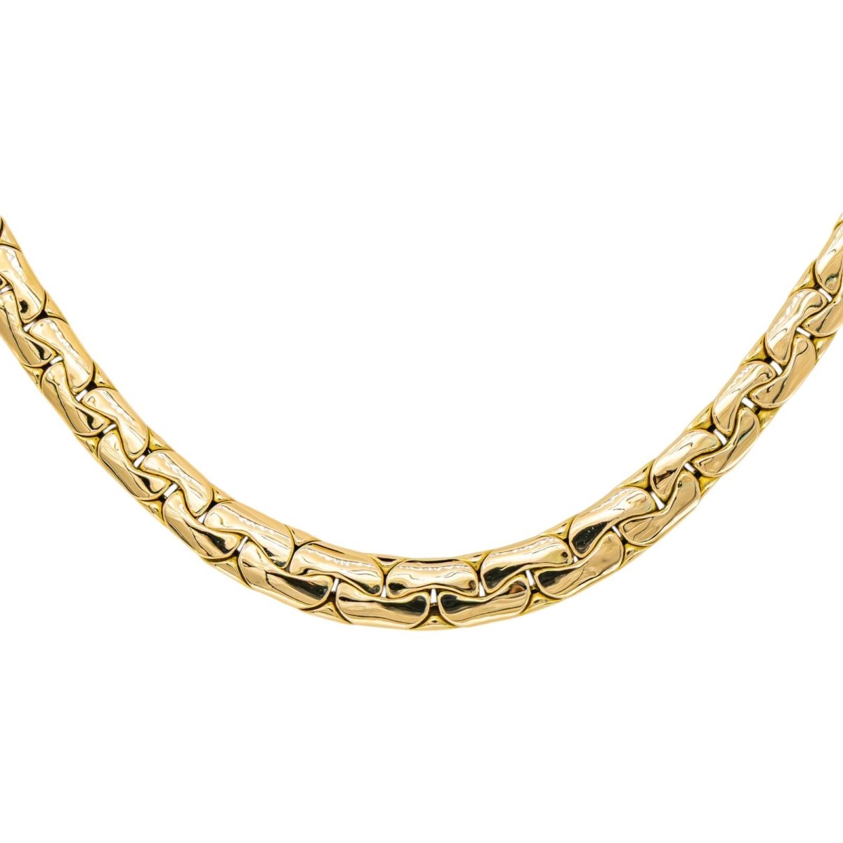 Collier maille Haricot Or jaune - Castafiore