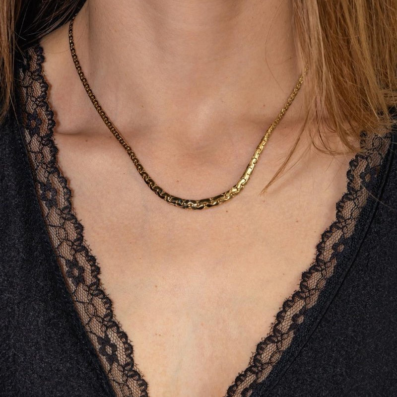 Collier Maille haricot Or jaune - Castafiore