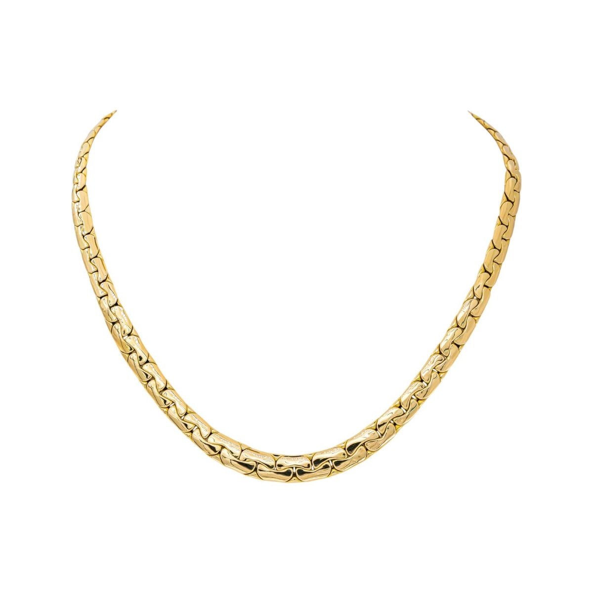 Collier maille Haricot Or jaune - Castafiore