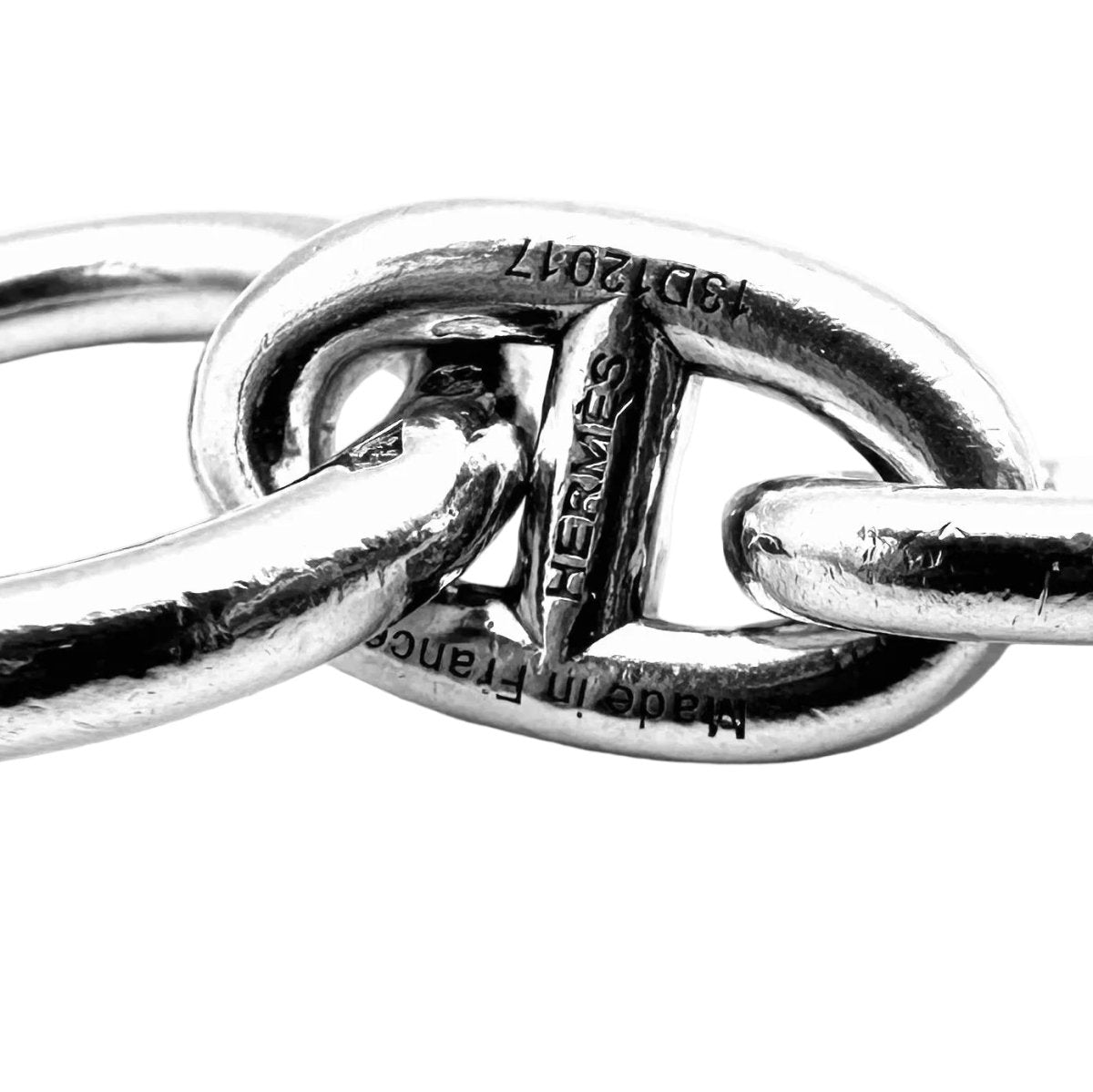 Collier Maille HERMÈS "Chaîne d'ancre" MM en argent - Castafiore