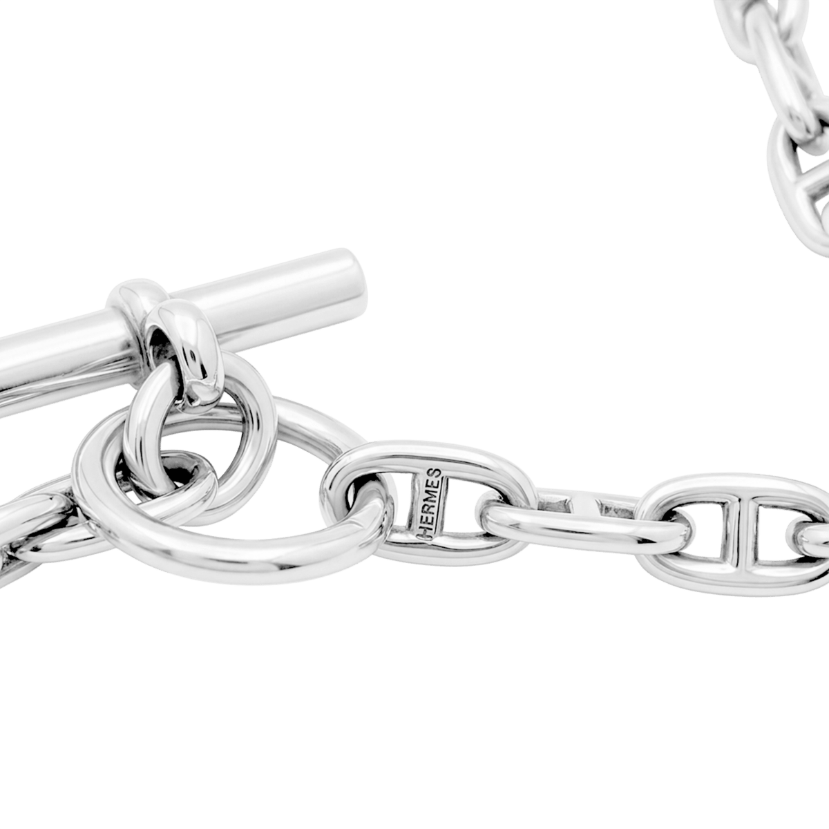 Collier Maille HERMÈS "Chaîne d'Ancre" PM en argent - Castafiore