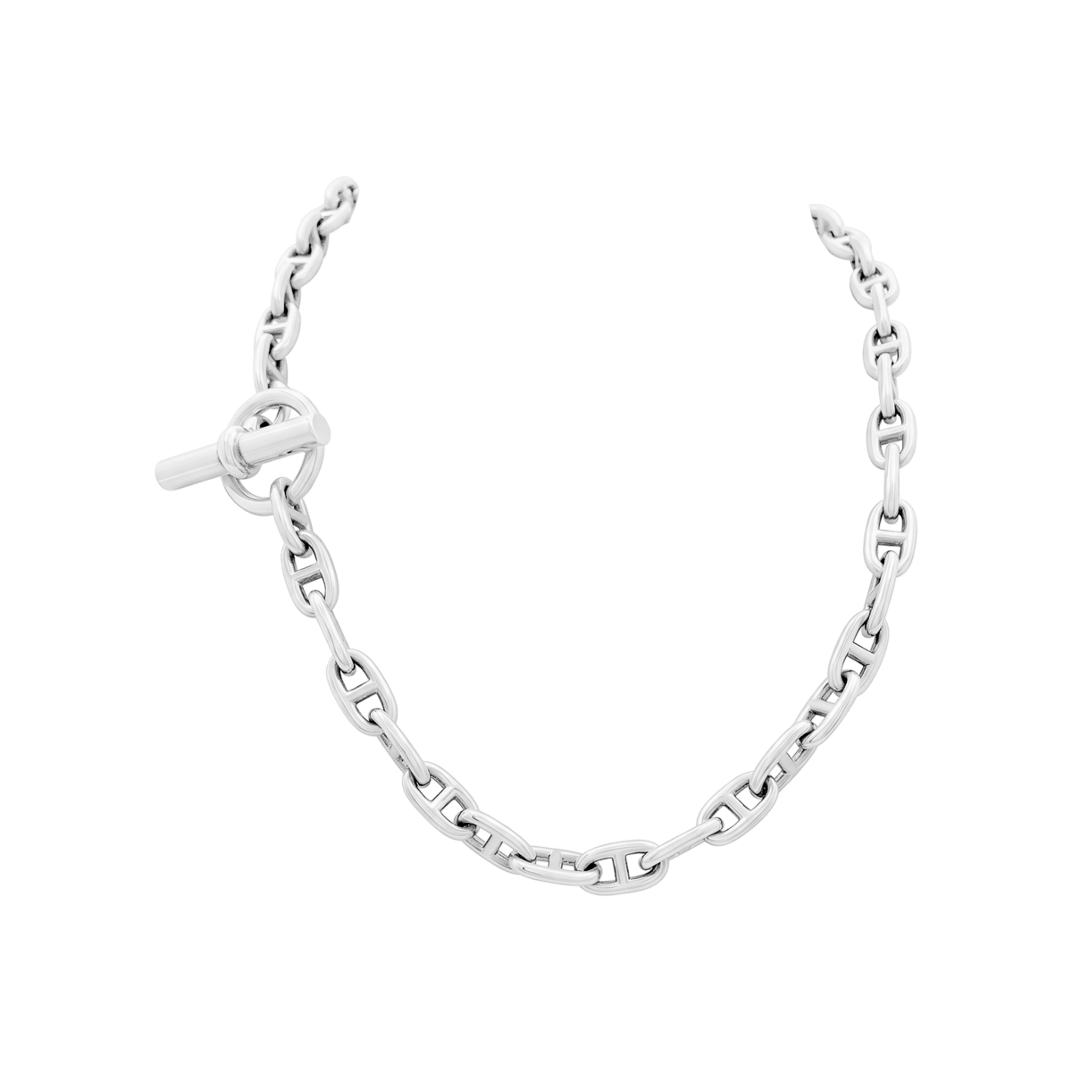 Collier Maille HERMÈS "Chaîne d'Ancre" PM en argent - Castafiore