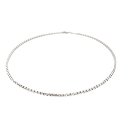Collier Maille jaseron CHOPARD en or blanc - Castafiore