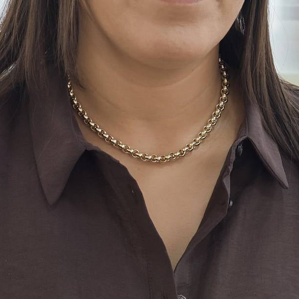 Collier maille jaseron en or jaune - Castafiore