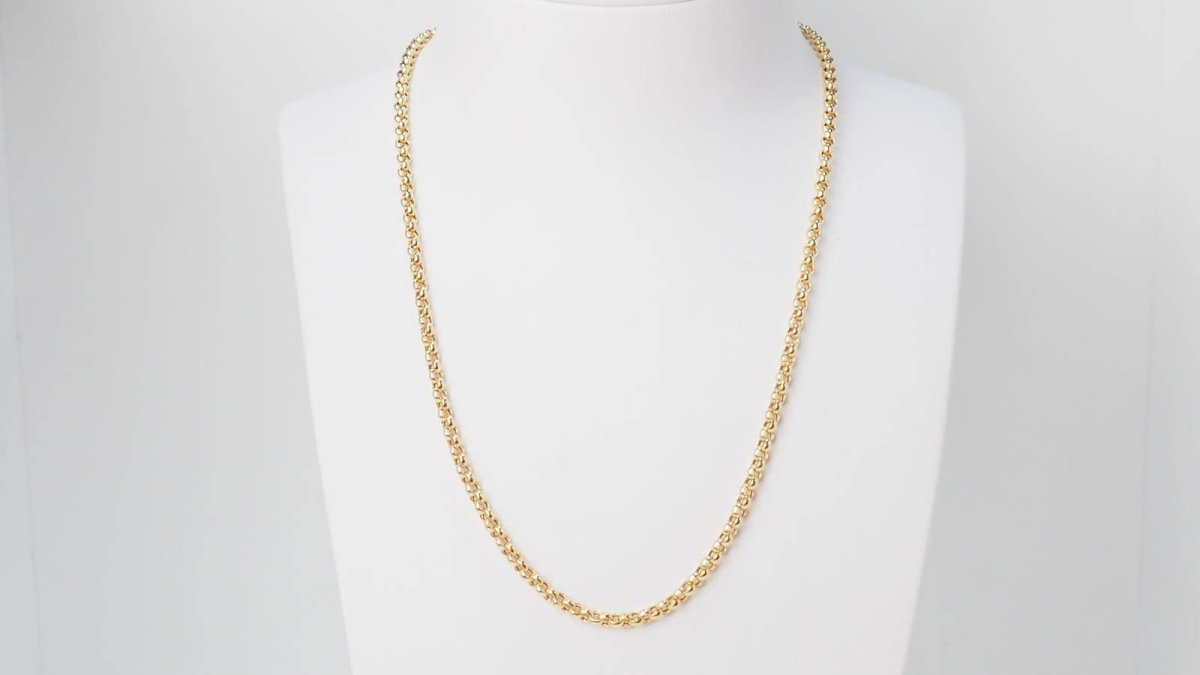 Collier maille jaseron en or jaune - Castafiore