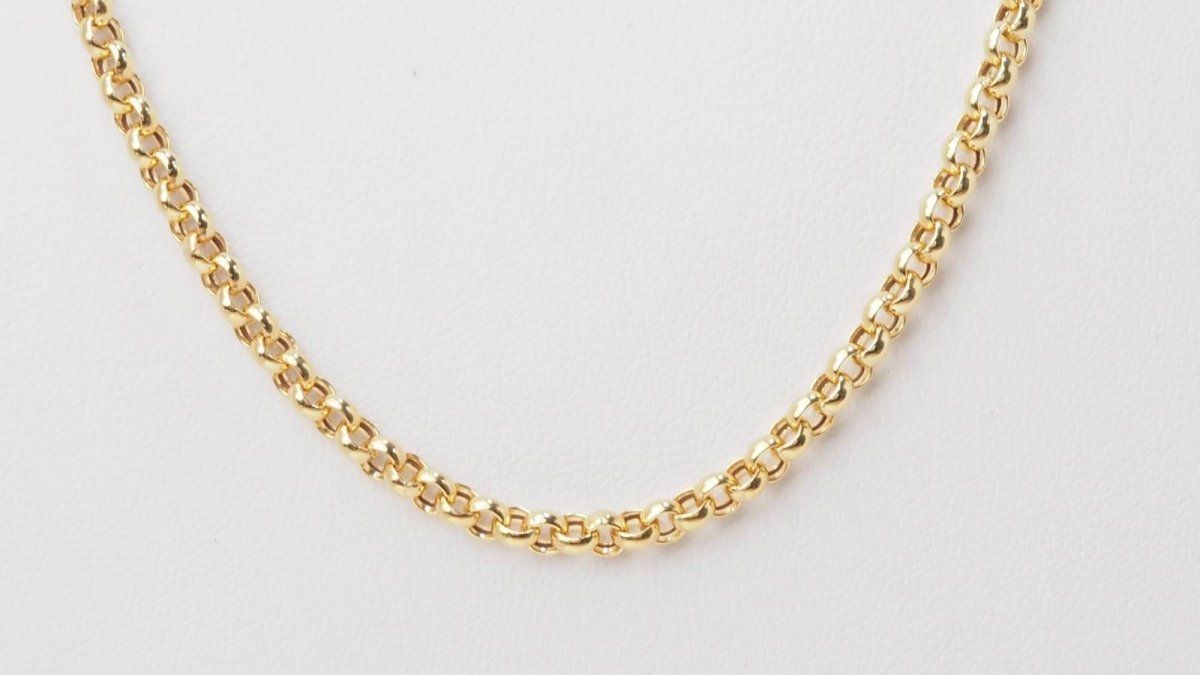 Collier maille jaseron en or jaune - Castafiore