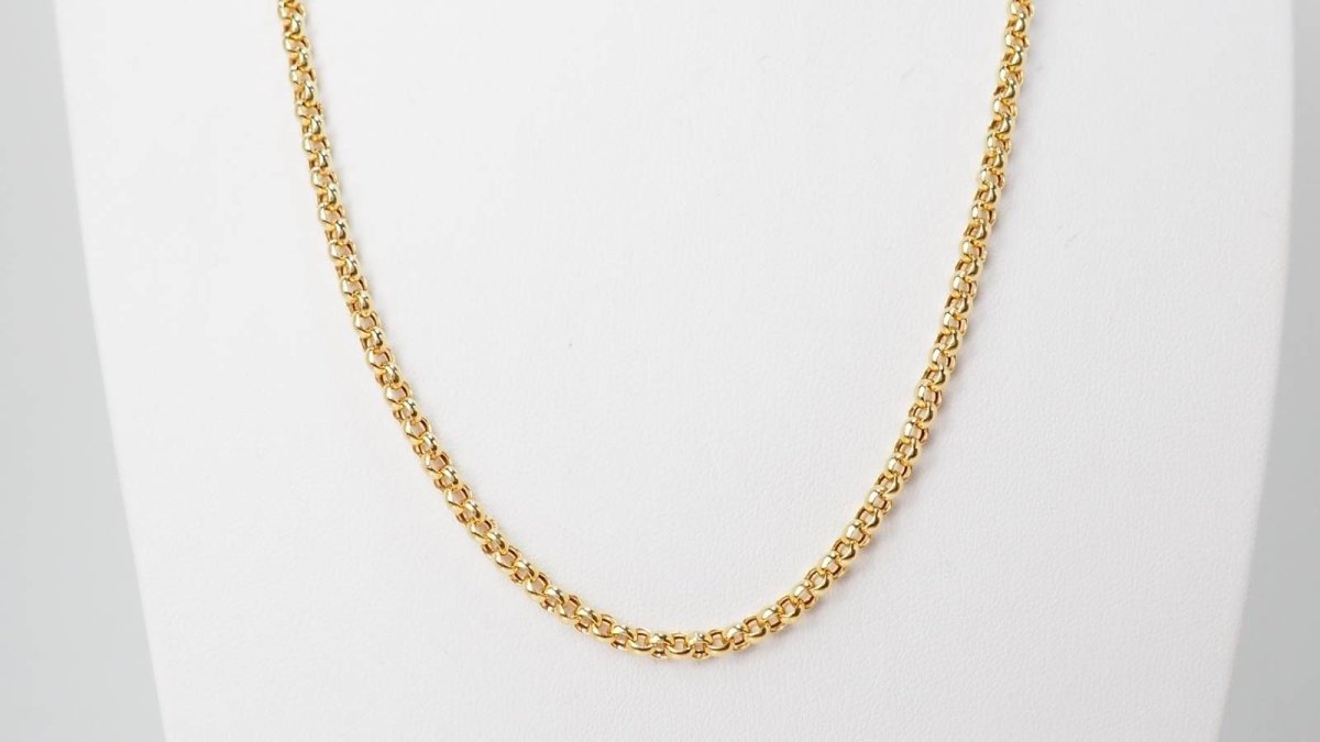 Collier maille jaseron en or jaune - Castafiore