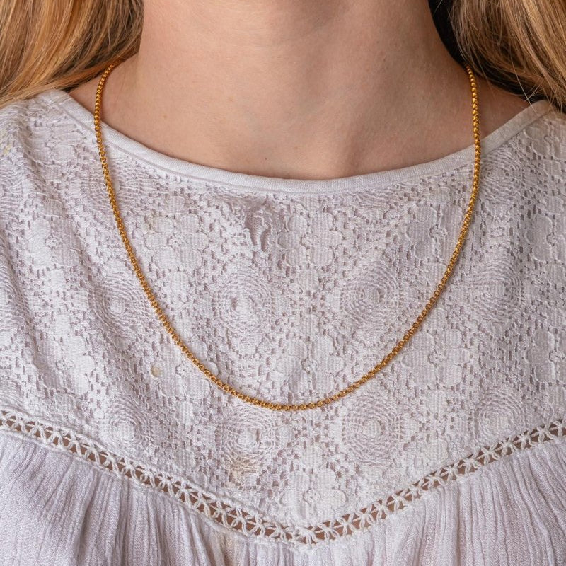 Collier maille Jaseron Or rose - Castafiore