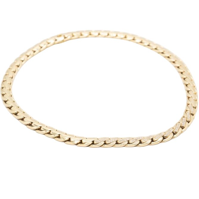 Collier Maille LA PALMERAIE en or jaune et diamants - Castafiore