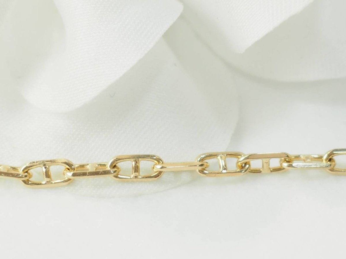 Collier maille marine en or jaune - Castafiore