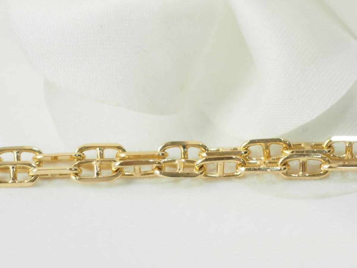 Collier maille marine en or jaune - Castafiore