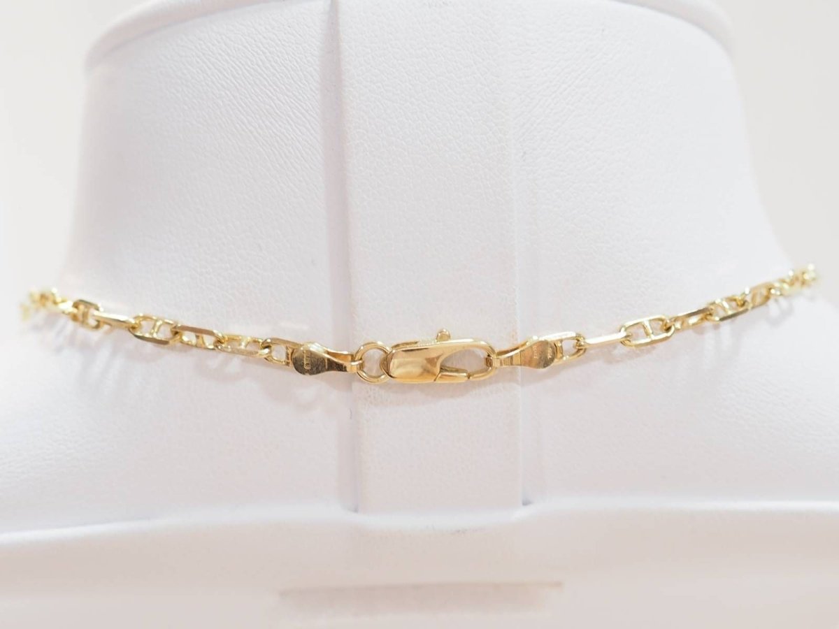 Collier maille marine en or jaune - Castafiore