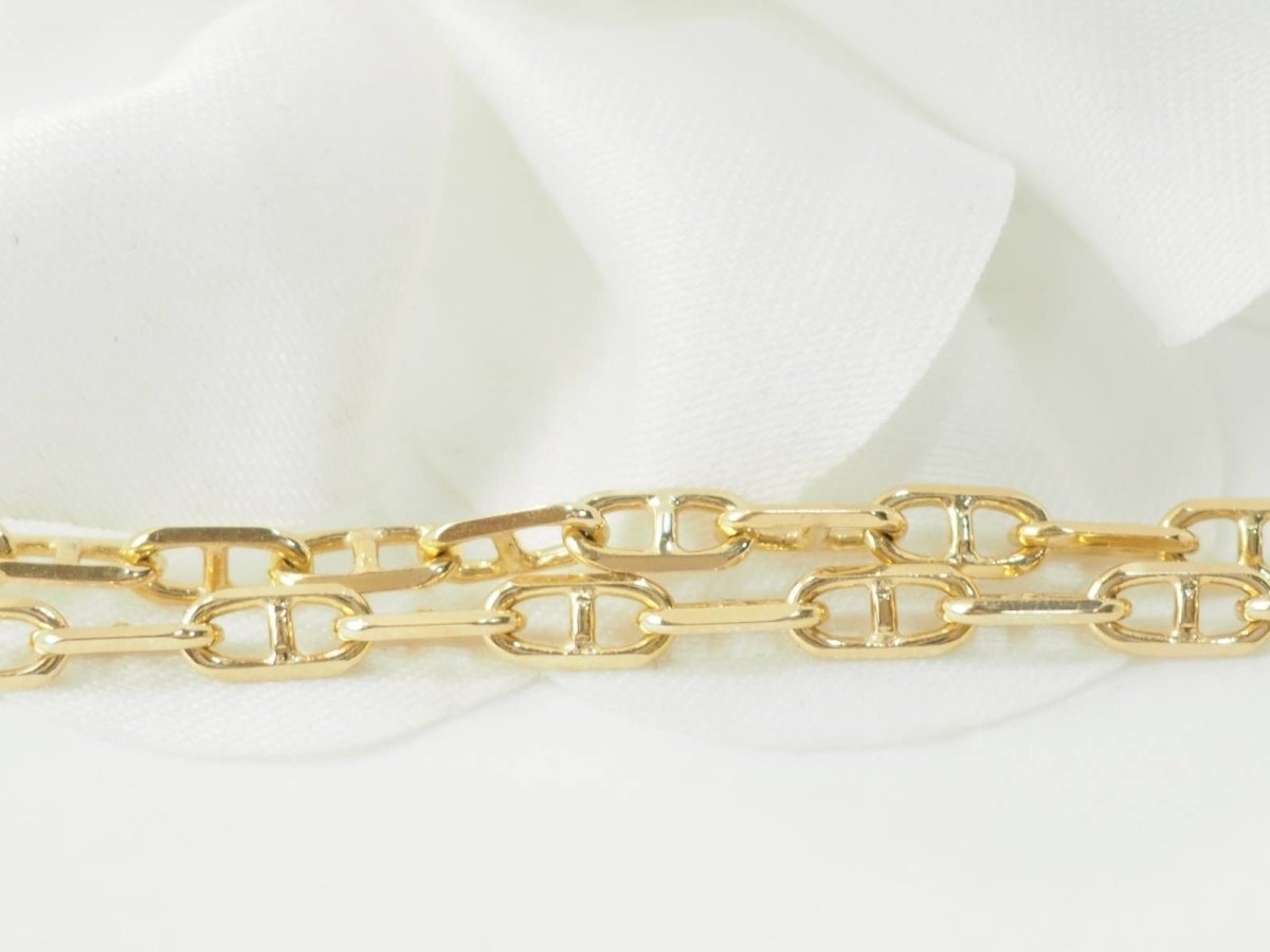 Collier maille marine en or jaune - Castafiore