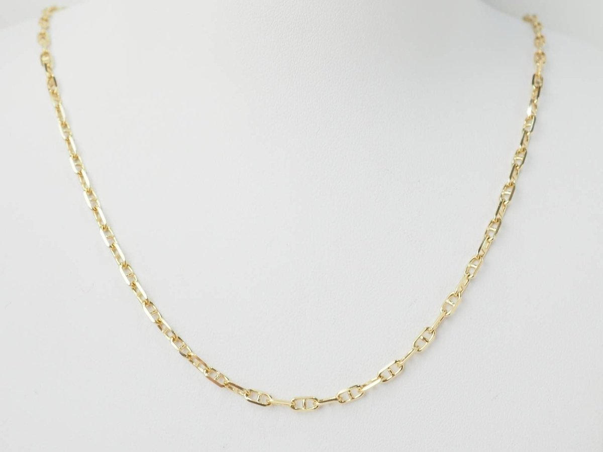 Collier maille marine en or jaune - Castafiore