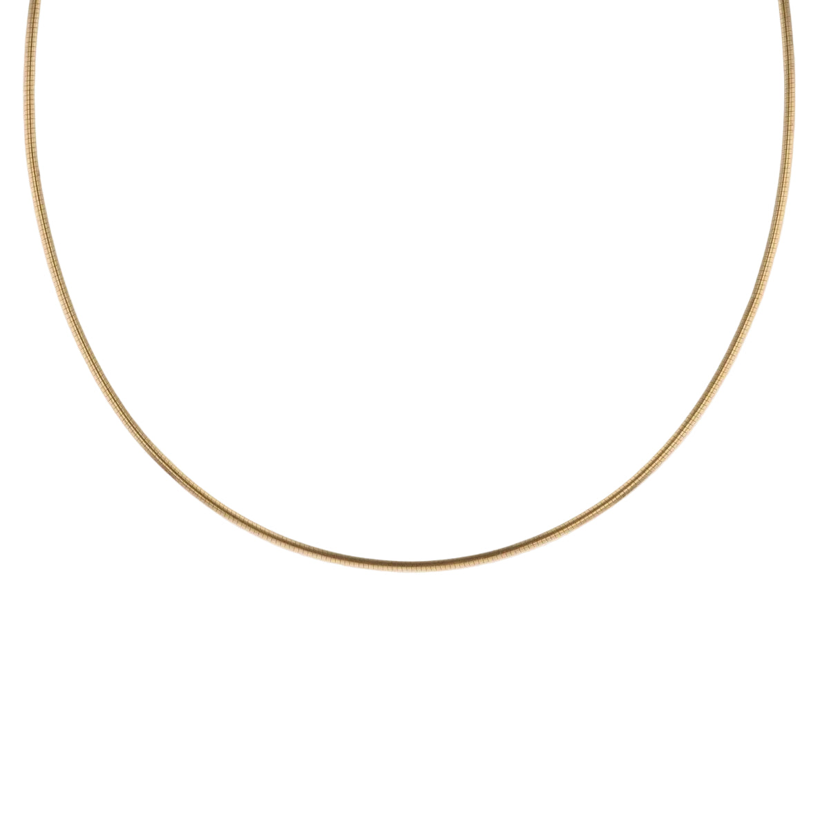 Collier maille oméga en or jaune - Castafiore