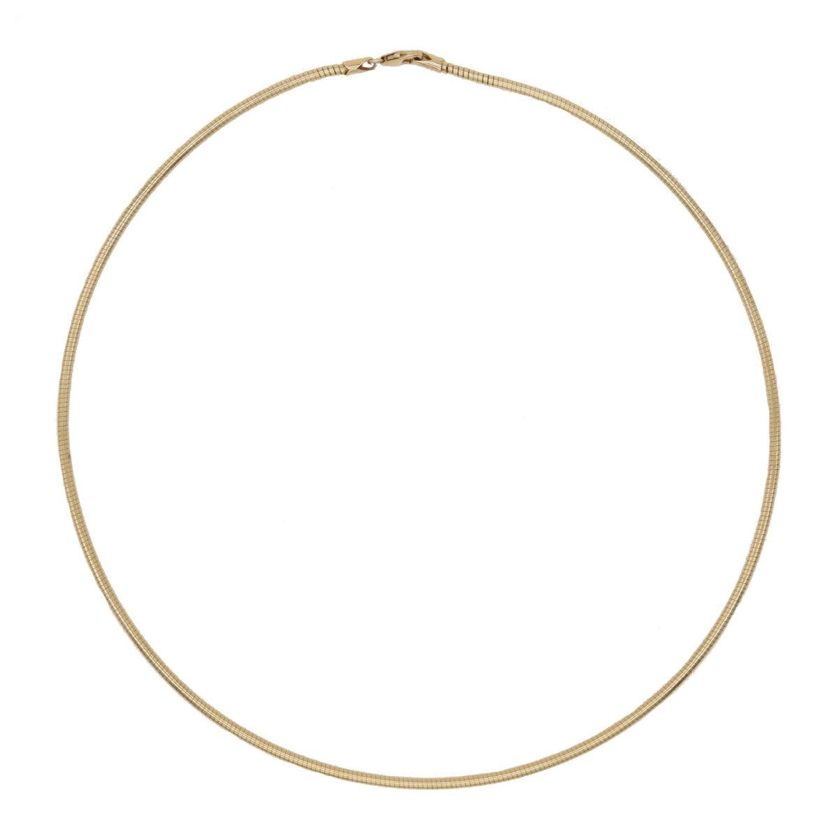 Collier maille oméga en or jaune - Castafiore