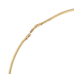 Collier maille oméga en or jaune - Castafiore