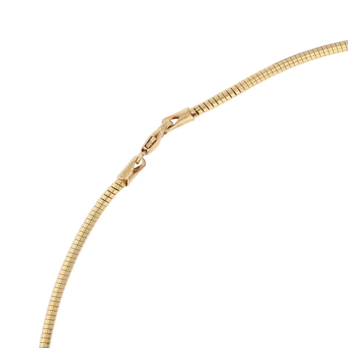 Collier maille oméga en or jaune - Castafiore